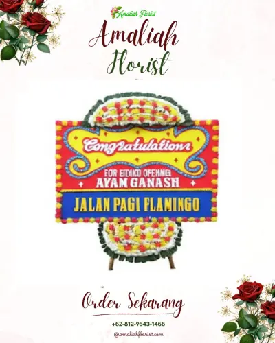 Bunga Papan Congratulation di Kwaderan